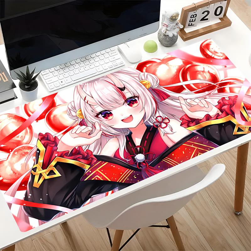 Kawaii Mouse Pad Hololive Nakiri Ayame Game Essential Xxl Extended Desk Mat Laptop Carpet Gaming Accessories Cute Anime Mousepad