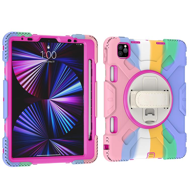 Custom Logo New 360 Full Cover Robot Heavy Duty Defender Shockproof Kids Stand Tablet Case for Ipad Pro 11 Inch