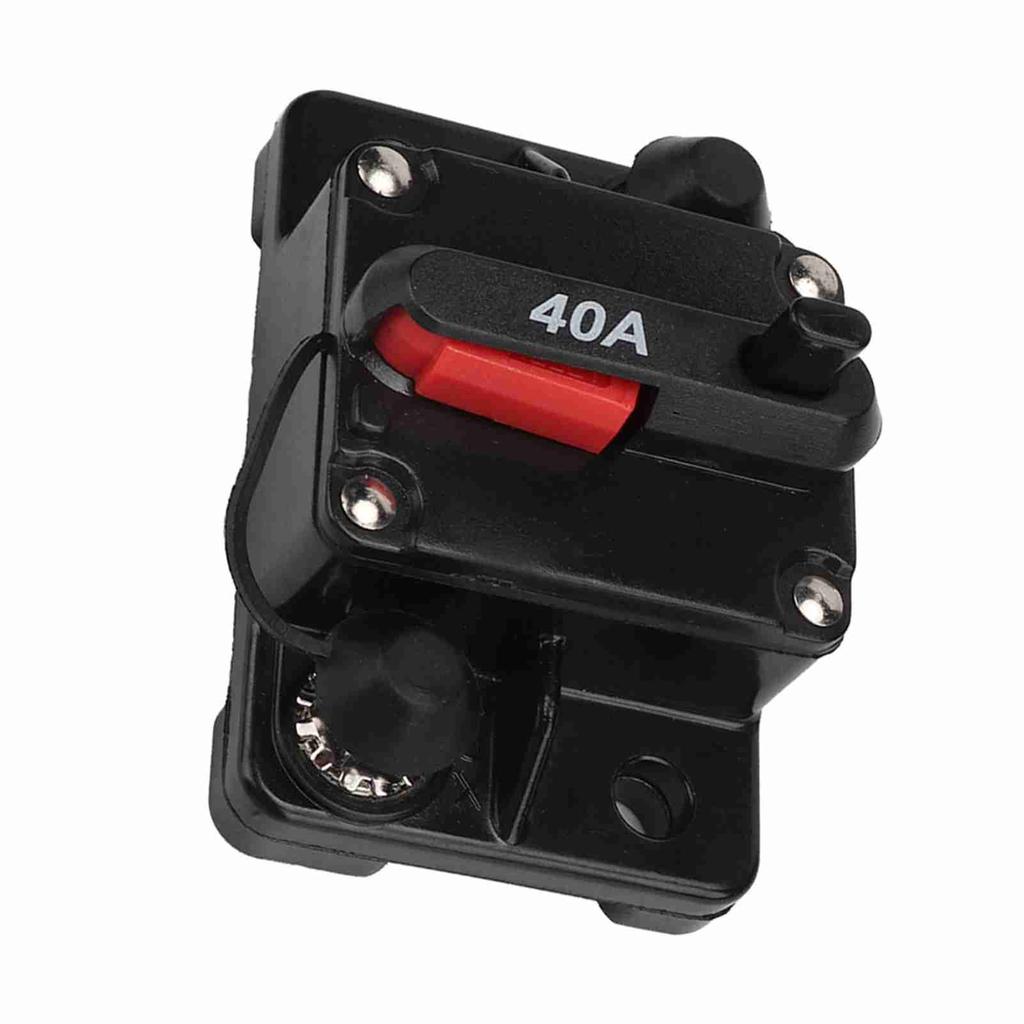 12V 30A40A60A Car Stereo Audio Resettable Inline Circuit Breaker Self Recovery Fuse (40A)