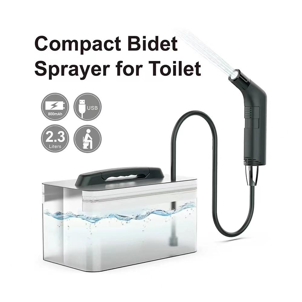 Portable Electric Bidet Fits Bottles for Personal Cleaning Shattaf Rechargeable Travel Camping Summer Cooling Bidet Shower Jet Sprayer Muslim Bidet