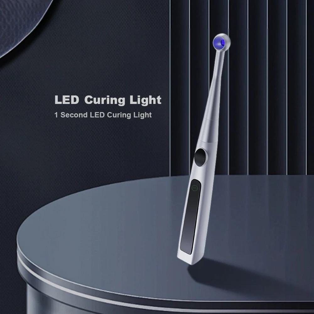 Tandläkar 1 Sekund Härdande 360° Roterande Ljuskälla Lampa Ljus 800-2400mw/cm² Ljus Långvarig Batteritid Tandläkarverktyg