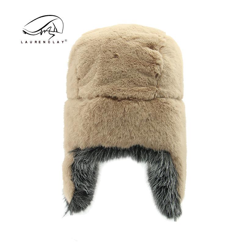 Hut für Männer und Frauen warmes Imitat Nerzhaar Winter Outdoor verdickt winddicht kalt Skimütze Tide