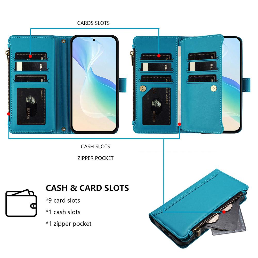 Card Wallet Phone Cover For ZTE Optus X Pro 2 X Value S2 Lite S2R S2E Z80 Ultra A504ZT Leather Case Wrist Strap Crossbody Shell