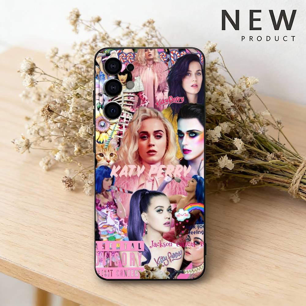 Singer K-Katy Perry phone Case For Samsung S26,25,24,21,22,23,30,20,Ultra,Plus,Fe,Lite Black Soft Cover