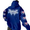Unisex Y2K Gothic Punk Graphic Hoodie Oversized Long Sleeve Streetwear Sweatshirt