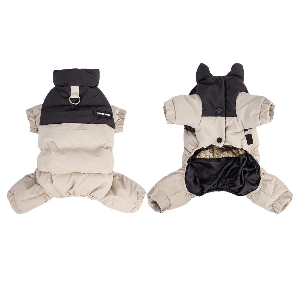 Wasserdichte Hundejacke mit vier Beinen Welpen Daunenjacke Haustier Mantle Für Kleine Mittlere Hunde