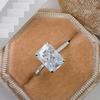 1/2/3/4CT Radiant Cut Moissanite Engagement Ring GRA Certified   CopperHalo Diamond Wedding Bands for Women Jewelry