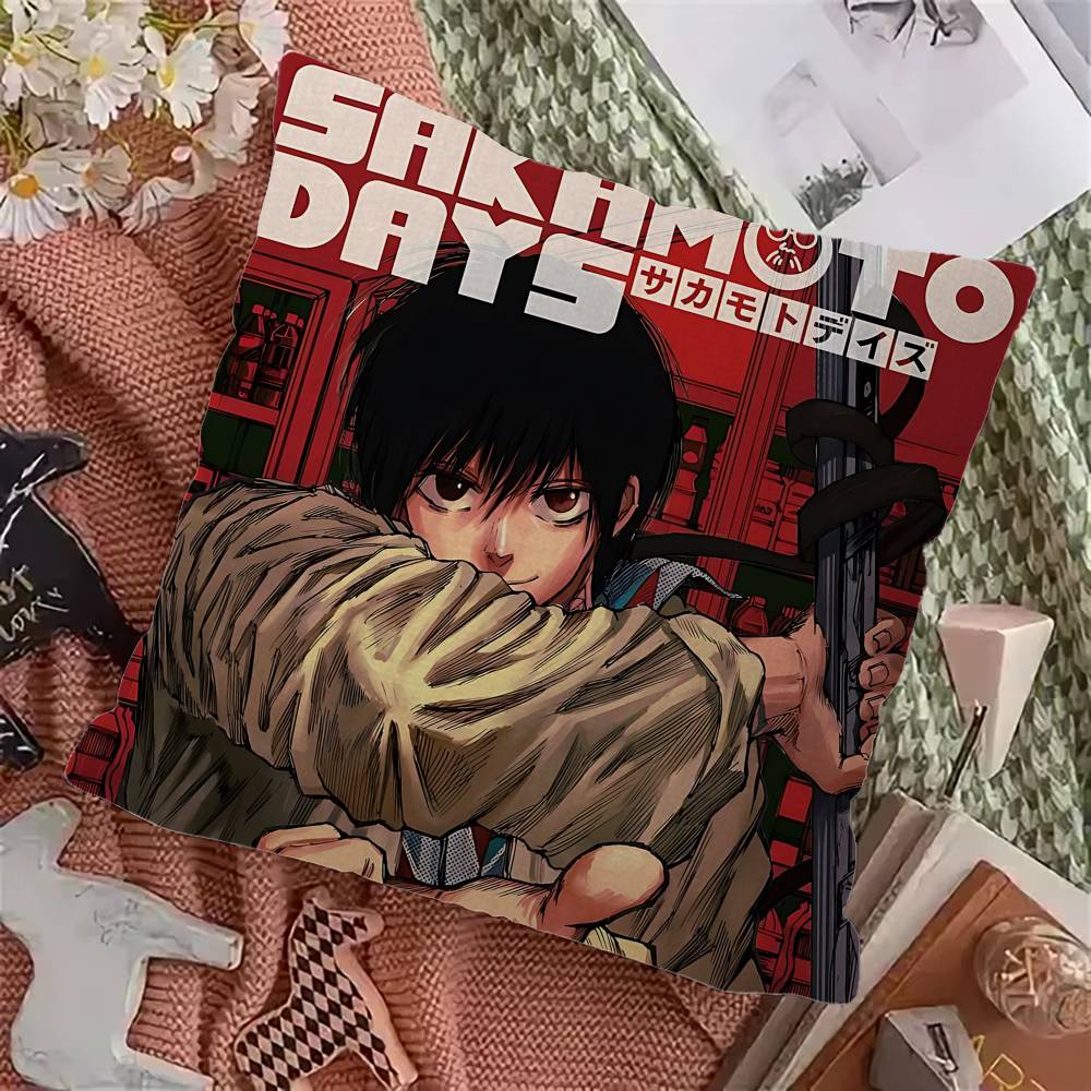 Popular Japanese Anime SAKAMOTO DAYS Pillow Gift Home Office Decoration Bedroom Sofa Car Cushion Cover Case 45x45