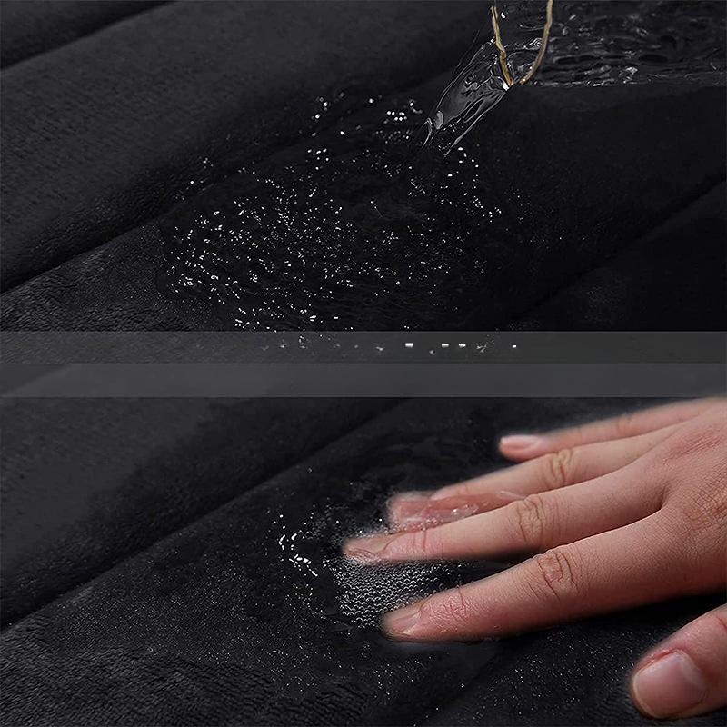 Strip Sponge Flannel  Bathroom Cashmere Thickening Mat Bath Non-slip Carpets In Wash Basin Bathtub  Floor Rug Shower Room Doormat Memory Foam 3D Pad