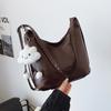 Fashion Soft Face Holder Extra Large Bag Women's 2025 New Large-capacity Niche Messenger Bag, Foreign-style Commuter Shoulder Bag