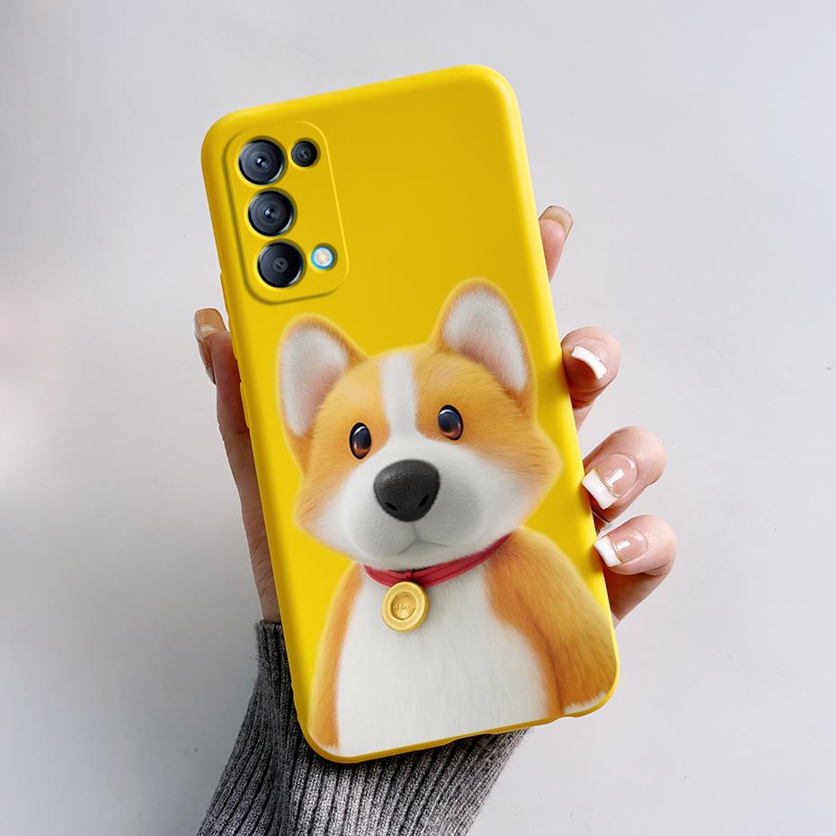 For OPPO Reno 5 5G Case Reno5 4G Silicone Bumper Cute Panda Phone Cover For OPPO Reno 5 5 Pro CPH2145 CPH2159 Cases fundas Coque