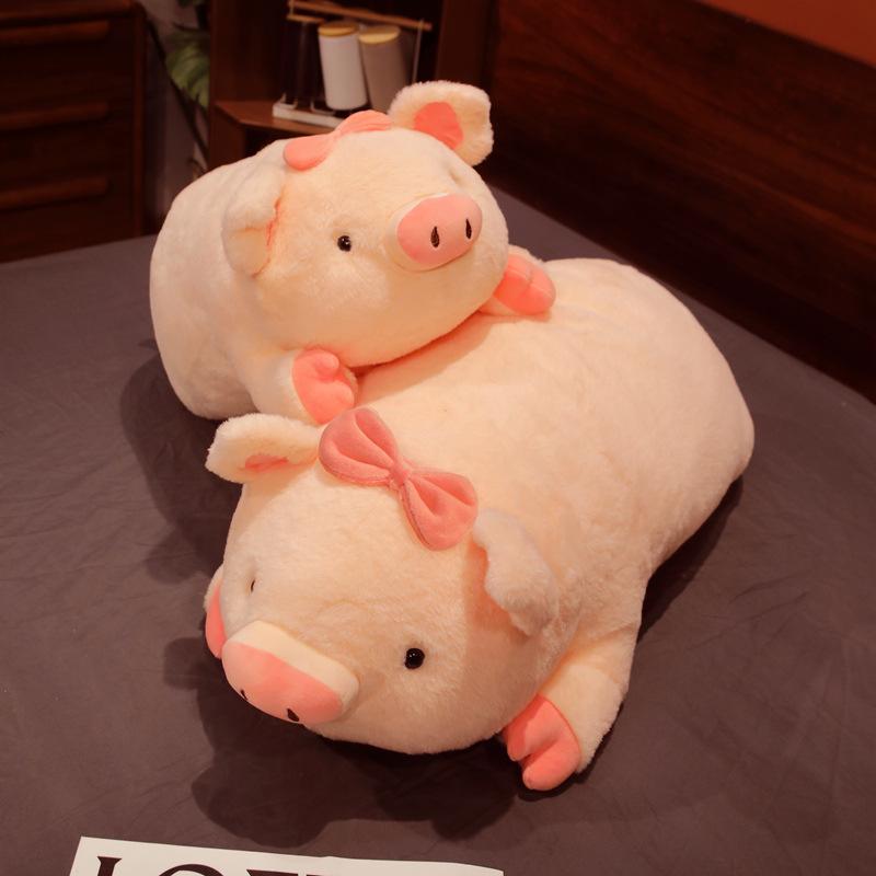 Cute Pink Pig Plush Toy Doll Soft Cute Pig Cloth Doll Throw Pillow Children Soothing Sleeping Doll