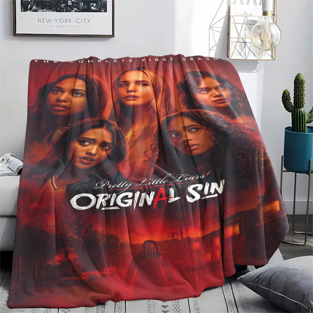 Vampire TV Characters Print Flannel Blanket,High Quality Comfortable for All Seasons,Home Decor,Warmth and Comfort,Perfect for Christmas Gifts