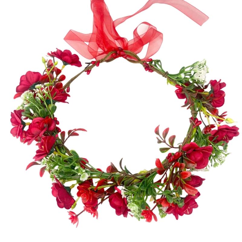 

Adjustable Sunflower Garlands Natural Styles Light weight Flower Wreath Wedding Hair Decoration