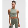 Ultralu Contour Seam Cropped Tank Top Willow Leaf
