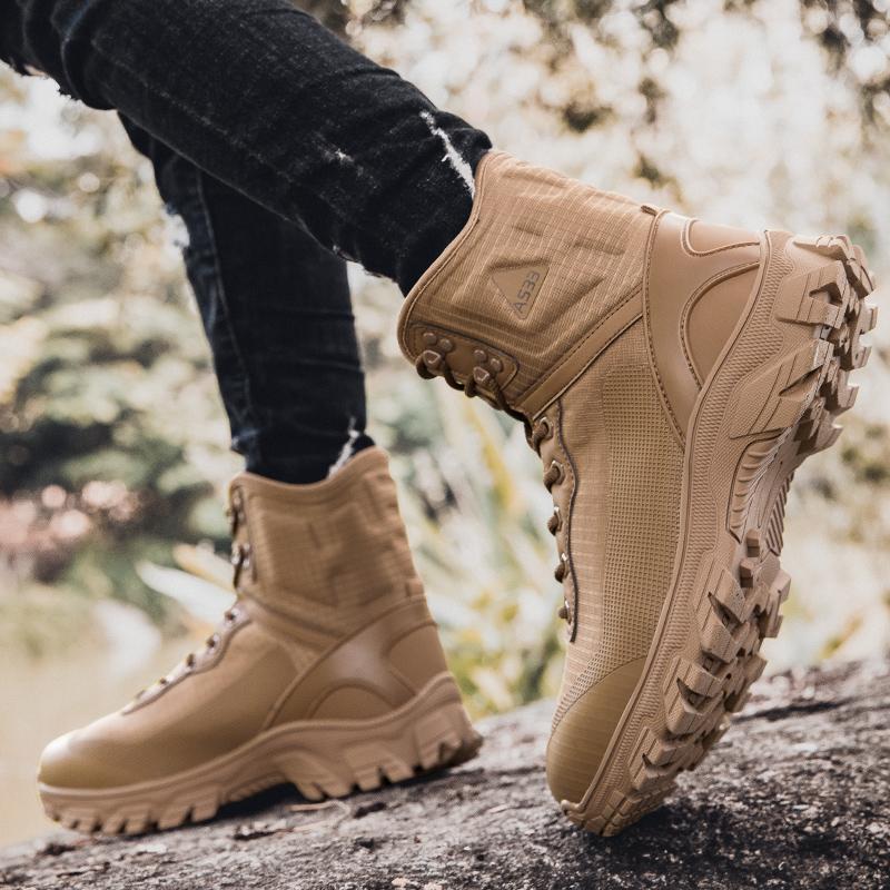 Men's Tactical Boots Military Work Boots Desert Combat Outdoor Boots for Hiking Motorcycle Climbing
