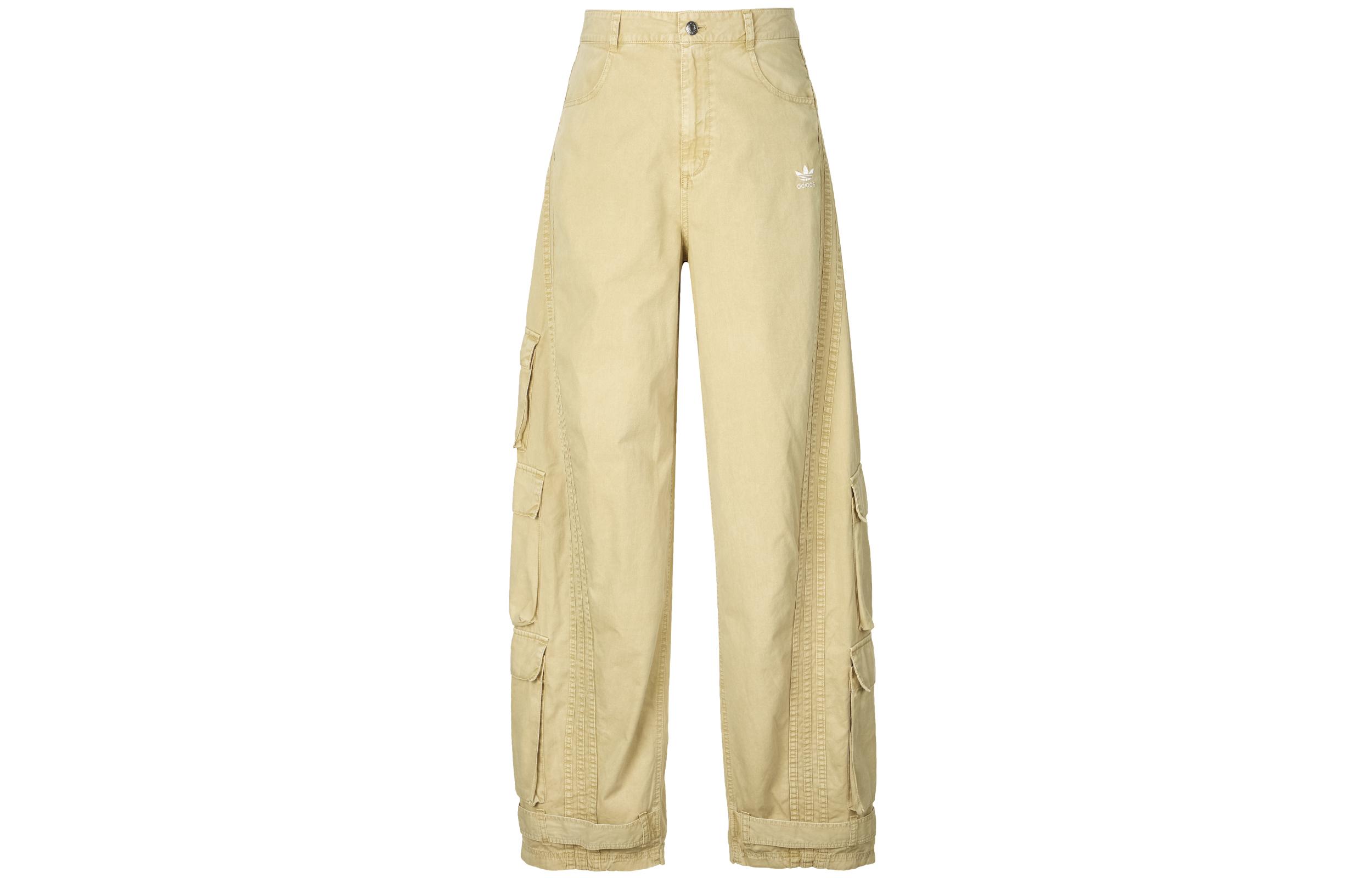 

Adidas Originals Casual Pants Unisex Linen Khaki Brown KE0468 34