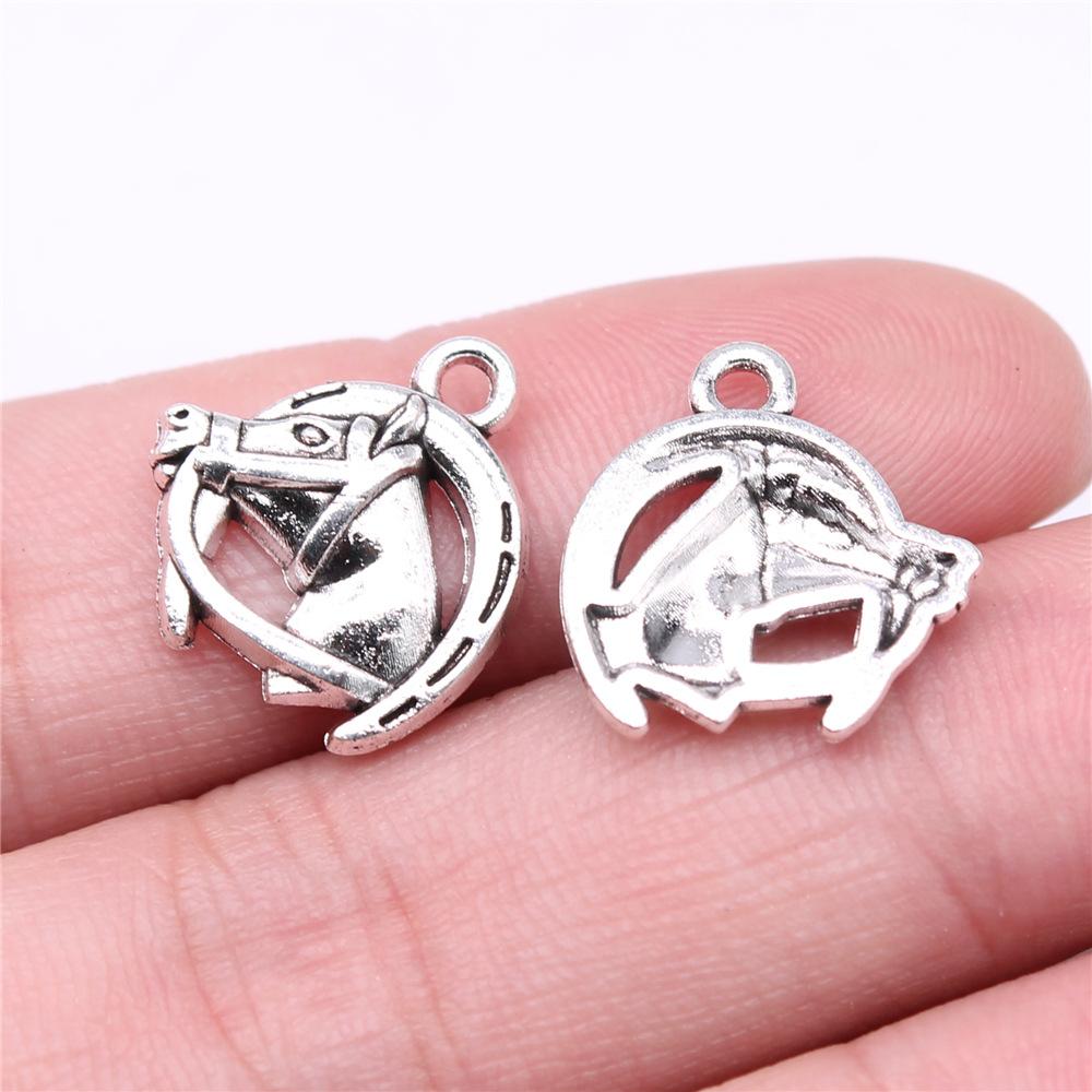 10pcs Lucky Horseshoe Horse Shoe Charms For Jewelry Making Antique Jewelry Making DIY Handmade Craft