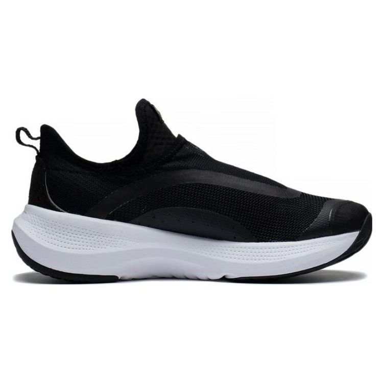 Li-Ning Soft Go Reflective Non-Slip Wear-Resistant Breathable Low-Top Casual Shoes Women sneaker Black AGLT106-2