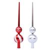 Festival Holiday Tree Top 28cm Metallic Color Gourd Shape Christmas Tree Top Decoration for Indoor and Outdoor Use