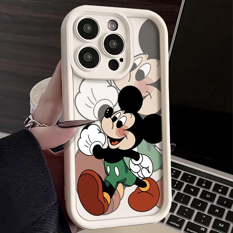 Ghost Mickey iPhone17Promax Mobile Phone Case Ladder Is Suitable for Apple 16promax All-inclusive Tianyan 15 Sets.