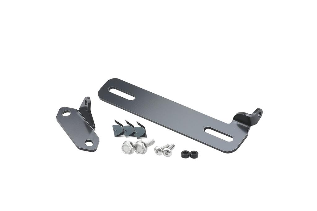 Kijima Motorcycle Parts Dash Cam Brackets, Front and Rear Set, Steel, Black, for Ninja 650/Z650 ('17-), 304-5189