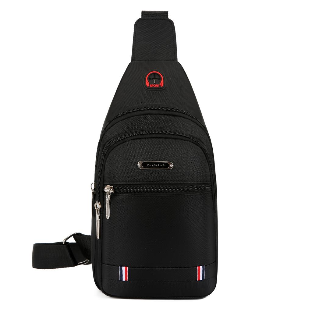 2024 New Waterproof And Wear-Resistant Men'S Trendy Chest Bag Single Shoulder Crossbody Bag Men'S Chest Casual Backpack