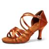 Upgrade  Hot Selling Heel 7/5cm Silk Satin Latin Ballroom BD Dance Latin Shoes Women Dance Shoes