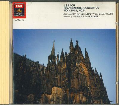 CD NEVILLE MARRINER - Js Bach Brandenburg Concertos HCD1151 EMI Japan Classical Used
