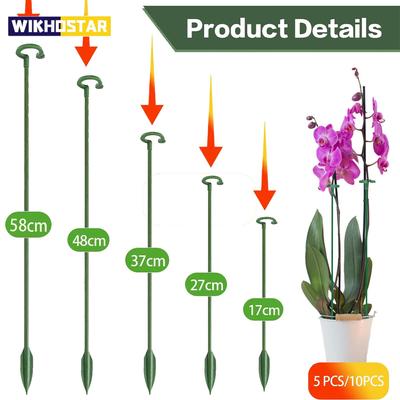 5/10KS Rastlinné podpery Stojan Motýle Orchidea Črepníkové Upevňovacie tyče Opakovane použiteľná ochrana zeleniny Upevňovací nástroj Záhradníctvo Su
