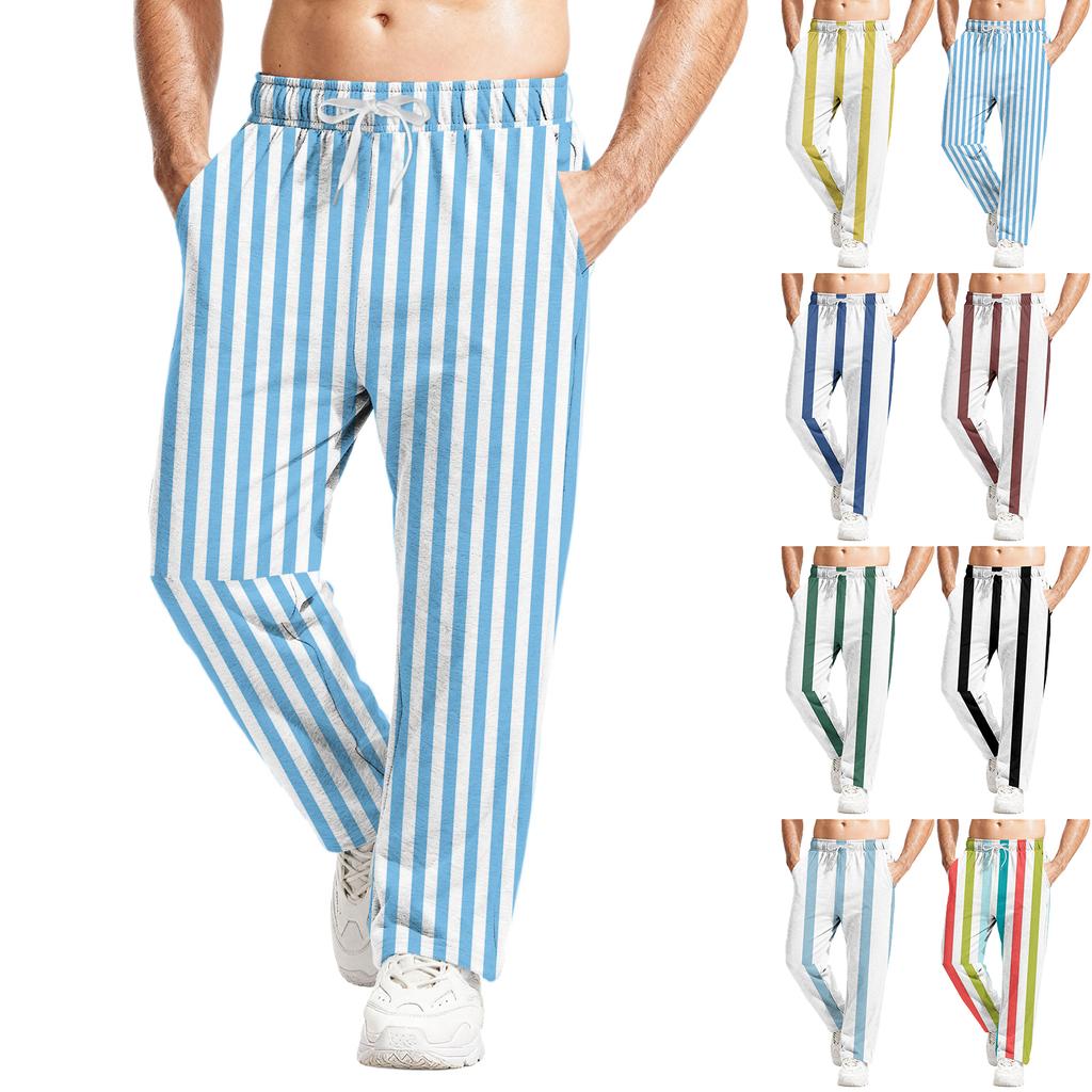 Men's Relaxed-Fit Casual Sweatpants With Stretch Waistband And Drawstring Yoga Pants