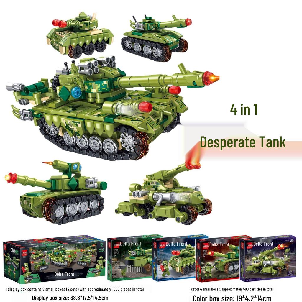 Educational Military Tank Building Blocks Toy for Kids