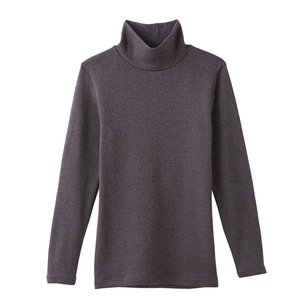 Gunze MH5645 Hot Magic Inner High Made in Cold Weather New M LL Women's Shirt, Long, Neck, Japan, Protection, Lavender,