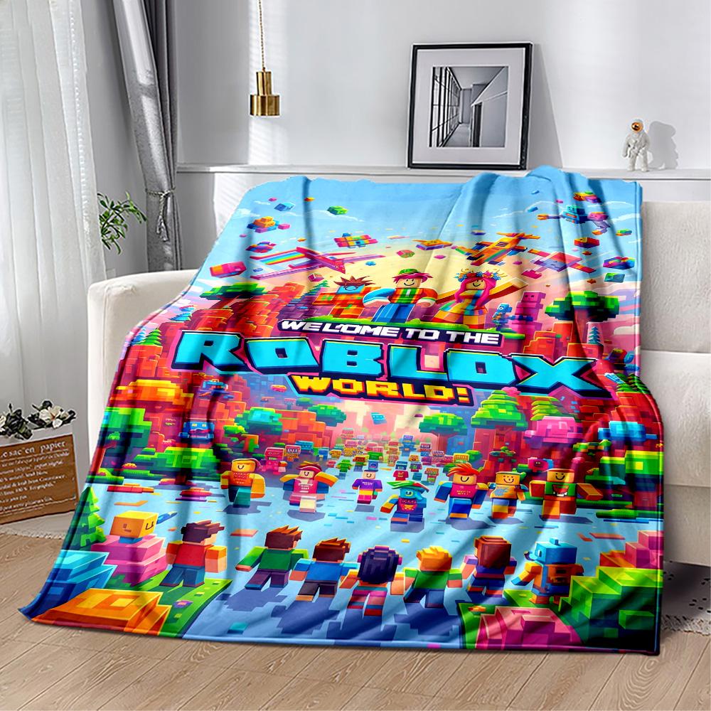 Roblox 270 Blanket Soft & Cozy Great for Seaside Picnics Couch All-Season Use Warmthful Decor Ideal Gift For Birthday Valentine'S Day