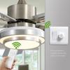 Modern Minimalist Stainless Steel Ceiling Fan Light Living Room Household Integrated Fan Light Remote Dimming Energy-saving