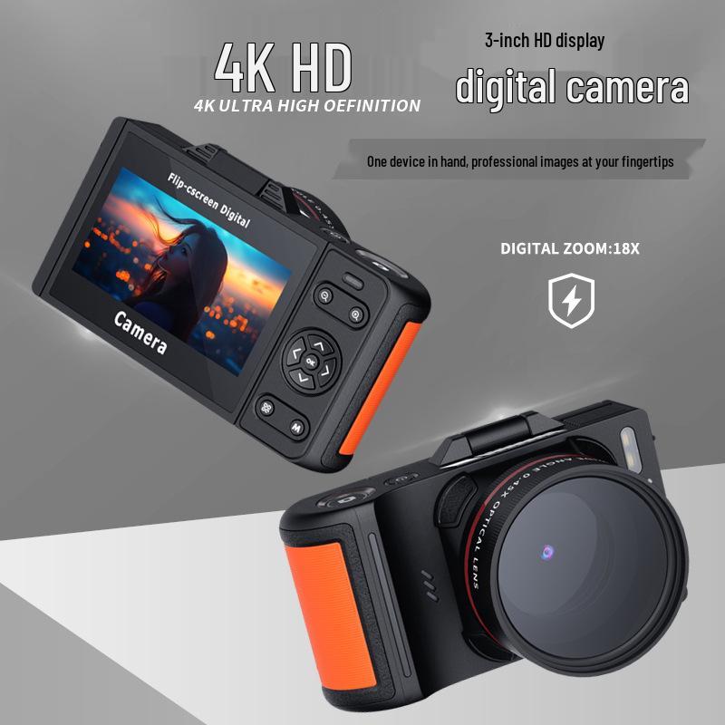 High-Definition Retro Spiegellose Kamera mit Klappbildschirm für Studenten und Reise-Selfies