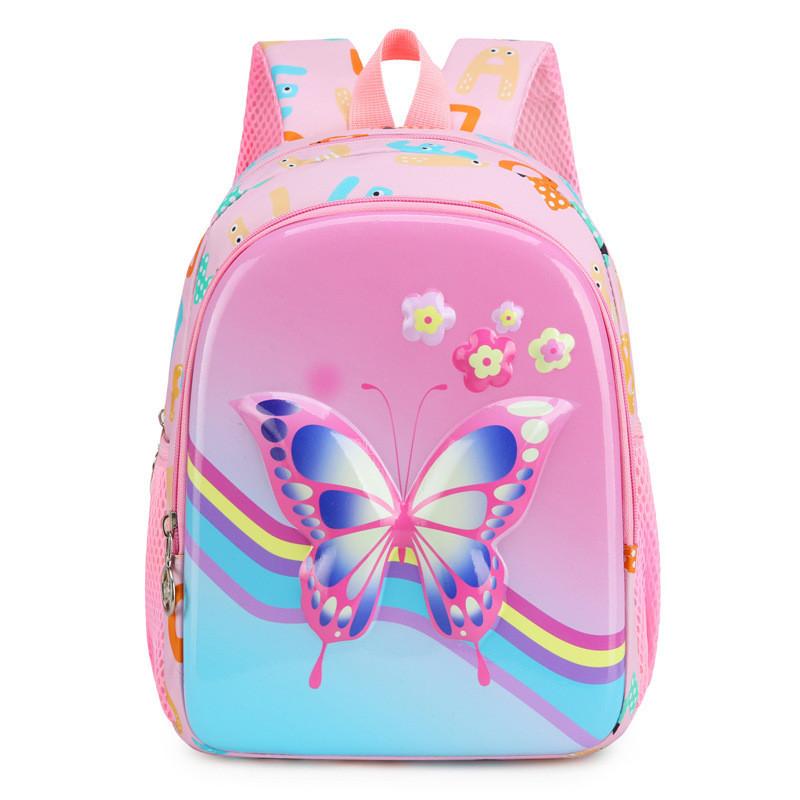 2024 New Cute Cartoon Anime Hard Shell Backpack For Kindergarten Kids Boys Girls розовый