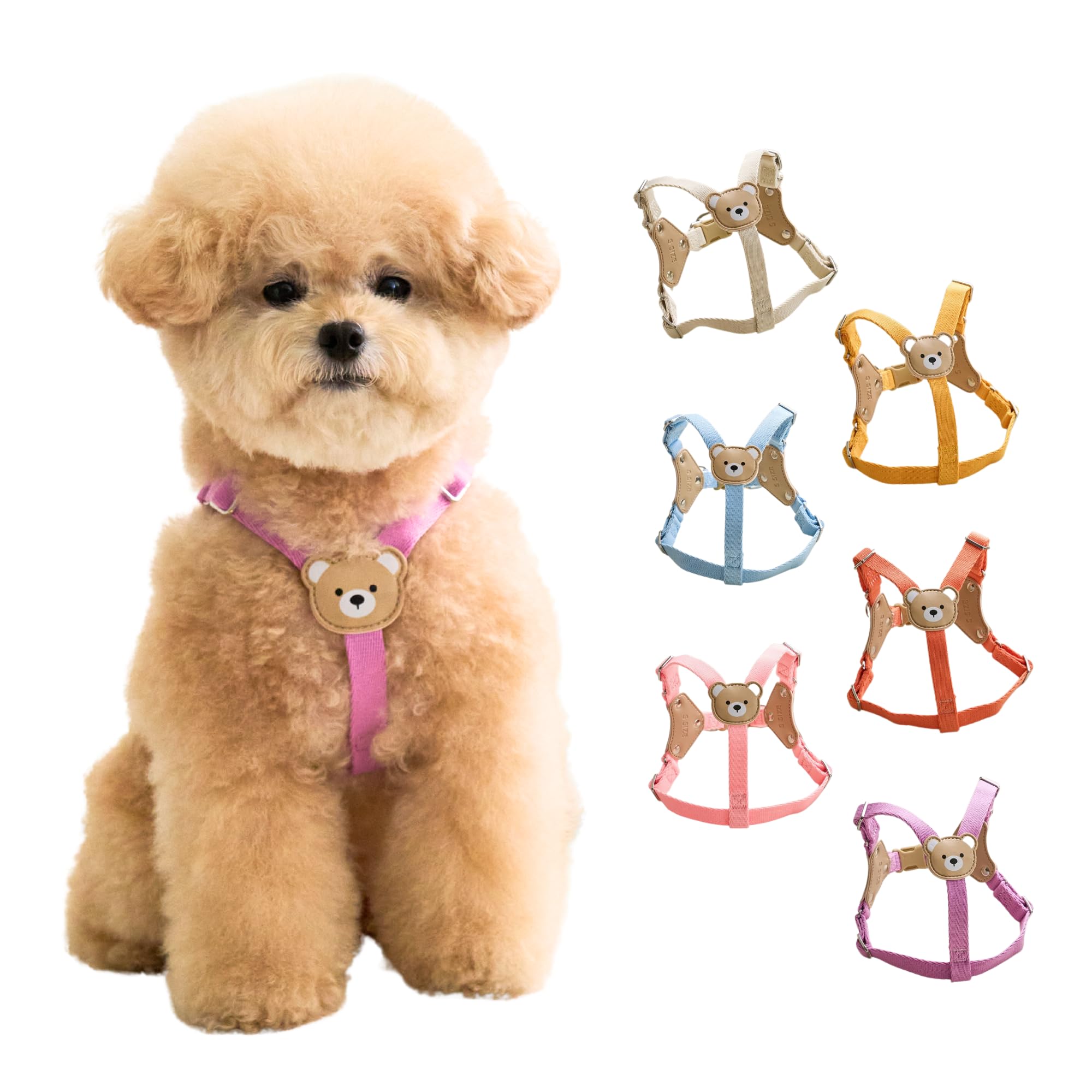 

Bear Harness for Small Dogs [BYBONG] (S, Purple) фиолетовый