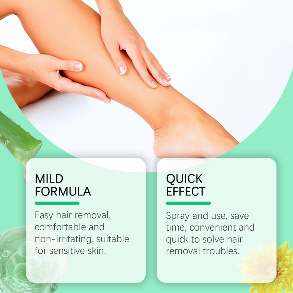 Ouhoe Gentle Hair Removal Spray For Underarms Legs And Body Care Essential 30ml