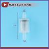 5pcs 1/8" Inline Check Valve One Way Non Return Barb Hose Fitting Plastic Clear