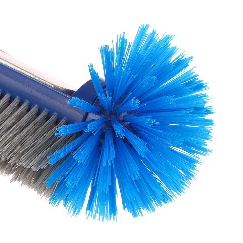 Aluminum Handle Swimming Pool Brush Head With Corner Cleaning Brush Semi-Spherical Bristles Pool Tile Scrubber Brush