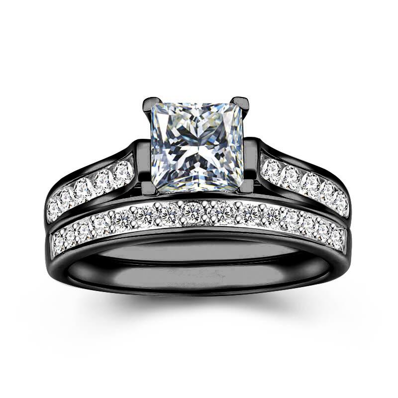 Popular Crystal Diamond Ring - European & American Women's Couple Hand Ornament