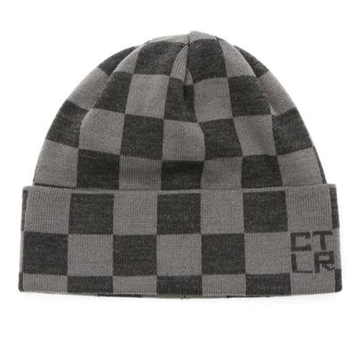 UNDERCONTROL BEANIE / CHECKERBOARD / dark SMOG