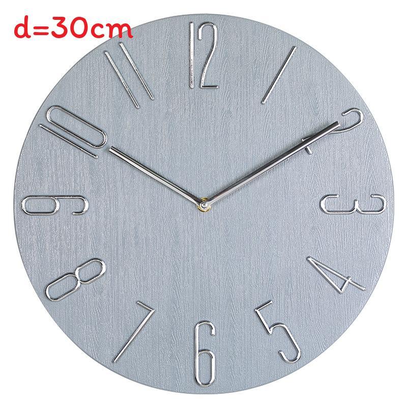 Modern Wall Clock With Silent Sweep Motion For Living Room Decor