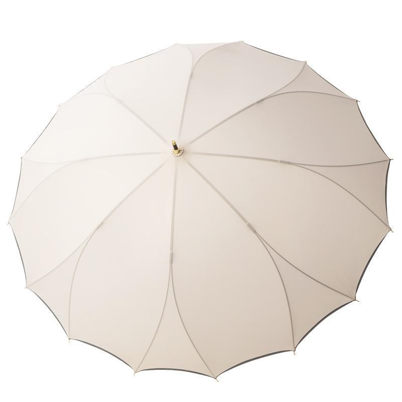 Japanese 16-bone Umbrella One-piece Umbrella Long Handle Umbrella Hand Open Single Umbrella