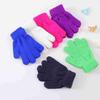 Children's Winter Knitted Fingerless Gloves: Windproof, Warm, Frostbite-Resistant in Macaron Colors