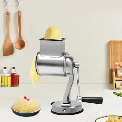 Multifunktionaler manueller Drehhandkurbel-Nussmühle mit 5 Klingen Edelstahl-Käsehobel Robuster Käsehobel Kochen
