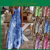Maxi Abito Senza Maniche Floreale Oversize da Donna per le Vacanze Estive