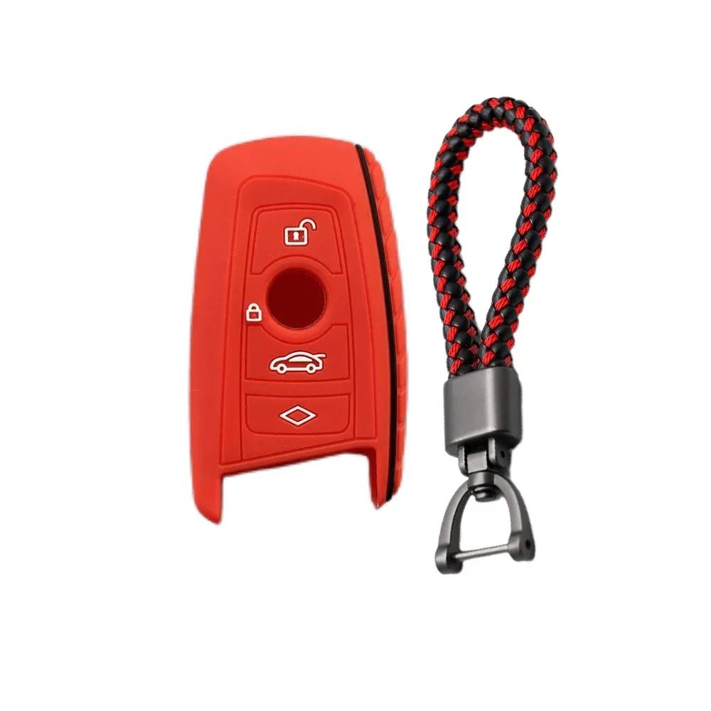 4 Buttons Silicone Car Fob Key Case Cover Shell Keychain For BMW F20 F30 G20 F31 F34 F10 G30 F11 X3 F25 X4 I3 M3 M4 1 3 5 Series