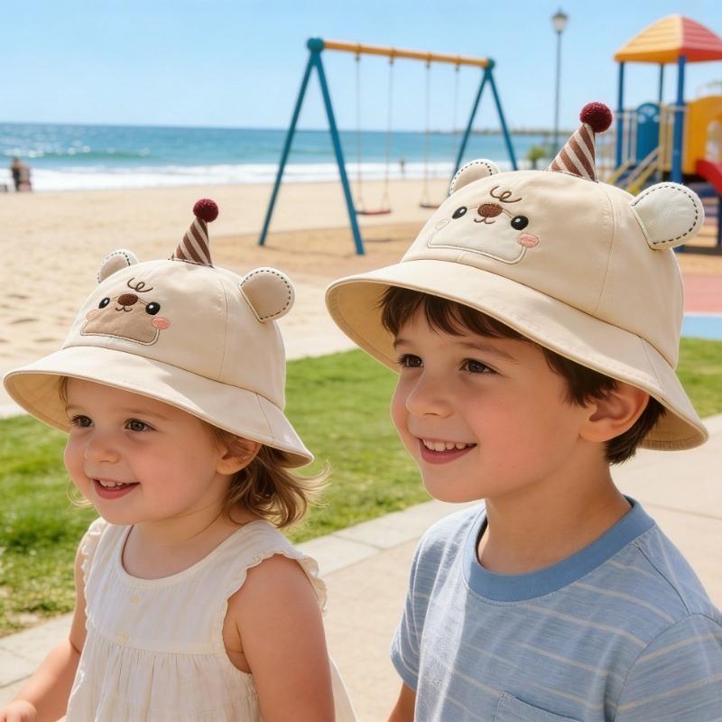 Baby Sun Hat 50cm 1-3 Years Toddler Cap Visor for Girls Boys Spring Summer Beach Adjustable Newborn Cute Children Hats Kids Caps